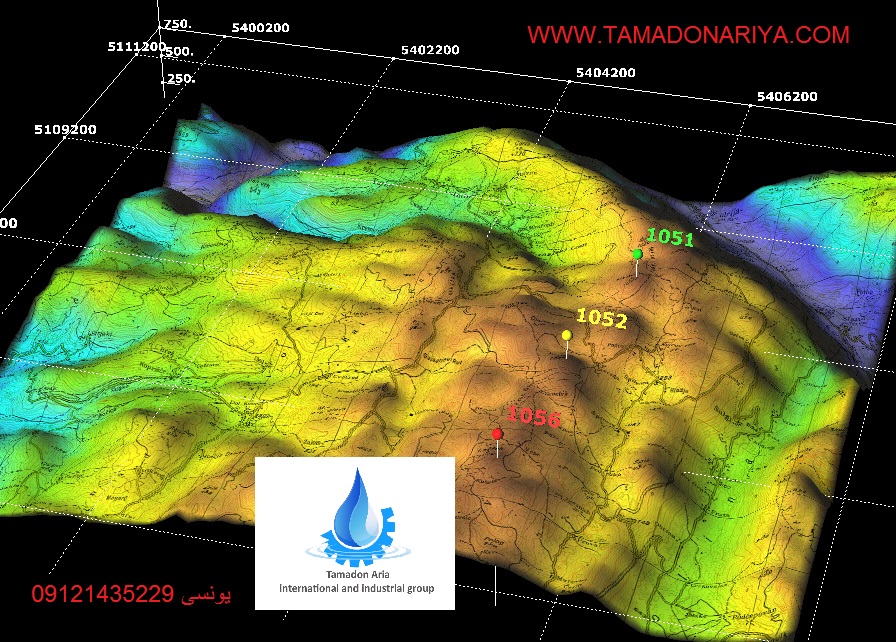 اسکن ماهواره ای زمین,اسکن زمین GPS,حفره چاه آب